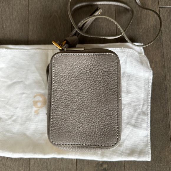 Chloé Marcie The Mini's Flat Pouch - Cashmere Grey - Picture 9 of 10